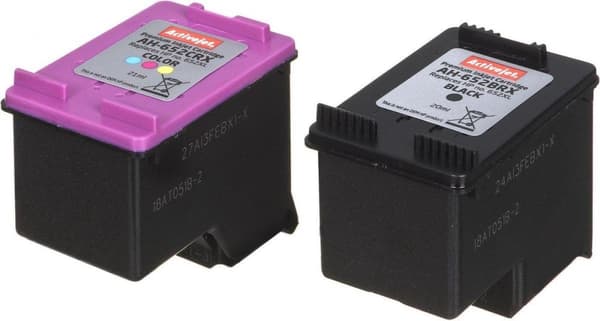 Activejet AH-M652RX-bläck (ersättning för HP 652 F6V25AE/F6V24AE; Premium; 1 x 20 ml, 1 x 21 ml; svart, färg)