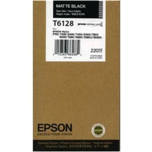 Epson T6128 - 220 ml - mattsvart - original - bläckpatron - för Stylus Pro 7400, Pro 7880, Pro 9800