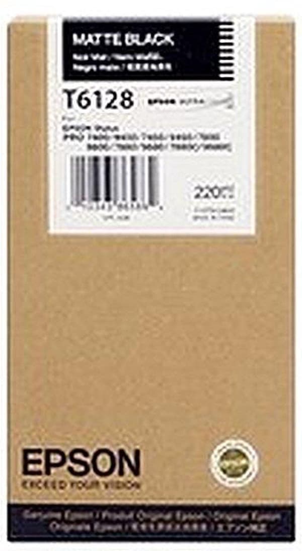 Epson T6128 - 220 ml - mattsvart - original - bläckpatron - för Stylus Pro 7400, Pro 7880, Pro 9800