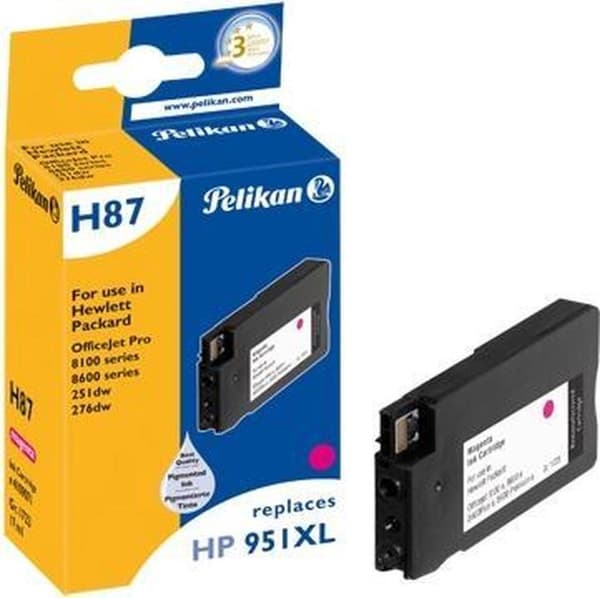 Pelikan - 17 ml - magenta - kompatibel - tonerpatron (alternativ til: HP 951XL) - til HP Officejet Pro 251, 276, 8100, 8600, 8600 N911, 8610, 8615, 86