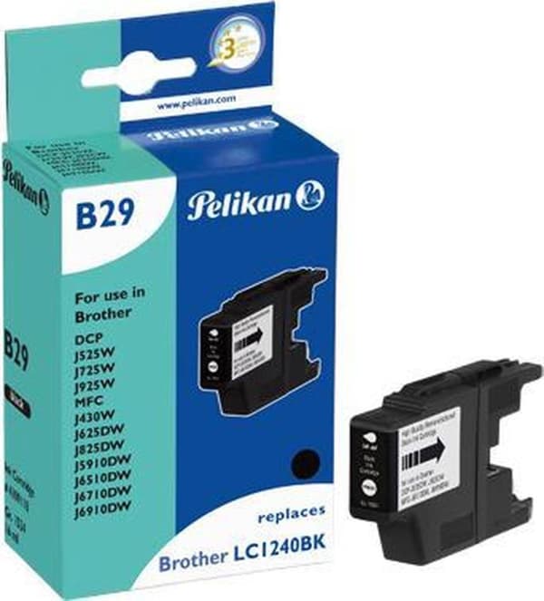 Pelikan - 16 ml - svart - kompatibel - bläckpatron (alternativ till: Brother LC1240BK) - för Brother DCP-J525, J725, J925, MFC-J430, J5910, J625, J651