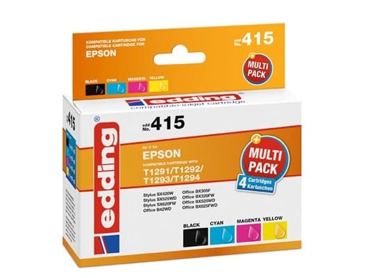 Edding EDD-415, 14 ml, 10 ml, 4 stykker, Multipakke