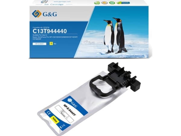G&G-blekk G&G-kompatibelt blekk / blekk med C13T944440, gul, 3000s, NP-E-9444Y, for Epson WF-C5210, C5290, C5710, C5790