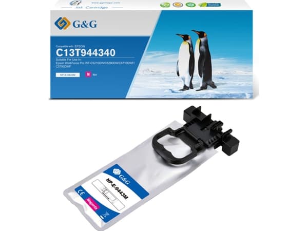 G&G G&G blekkkompatibel blekk / blekk med C13T944340, magenta, 3000s, NP-E-9443M, for Epson WF-C5210, C5290, C5710, C5790