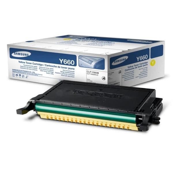 Samsung Toner CLP-Y660B - Gul - Kapacitet: 5.000 sider (CLP-Y660B/ELS)