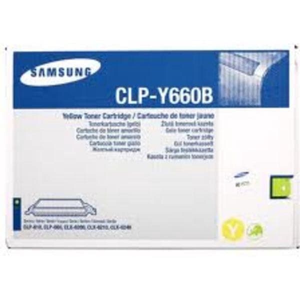 Samsung Toner CLP-Y660B - Gul - Kapacitet: 5.000 sider (CLP-Y660B/ELS)