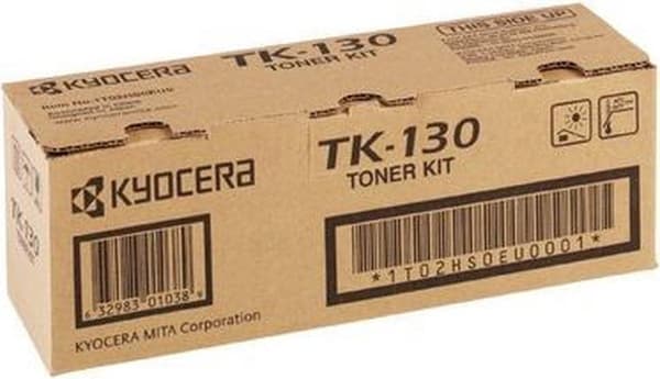 Kyocera TK 130 - musta - alkuperäinen - värikasetti - malleihin Kyocera FS-1028, FS-1128, FS-1300, 1350