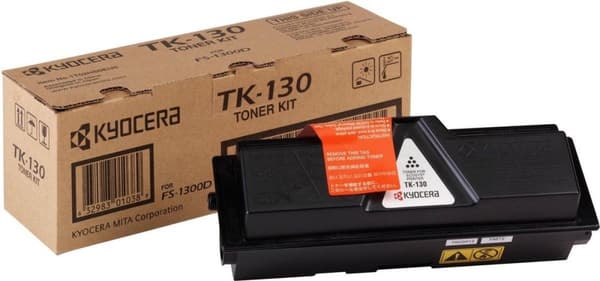 Kyocera TK 130 - musta - alkuperäinen - värikasetti - malleihin Kyocera FS-1028, FS-1128, FS-1300, 1350
