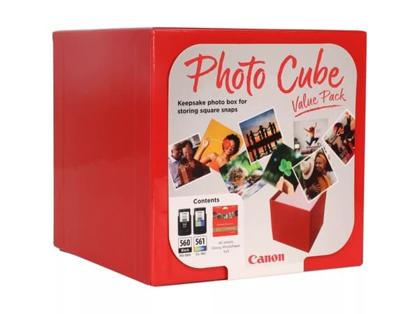Canon PG-560/CL-561 Photo Value Pack - Blank - 0.27 mm - 2-pack - farge (cyan, magenta, gul), pigmentert svart - original - boks - blekkbeholder / pa