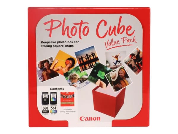 Canon PG-560/CL-561 Photo Value Pack - Blank - 0.27 mm - 2-pack - farge (cyan, magenta, gul), pigmentert svart - original - boks - blekkbeholder / pa