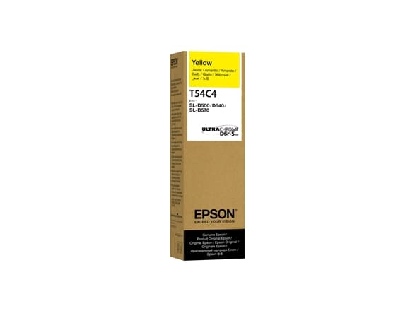 Epson T54C - Gul - original - boks - blekkrefill - for SURELAB D570 Professional Minilab, SL-D500