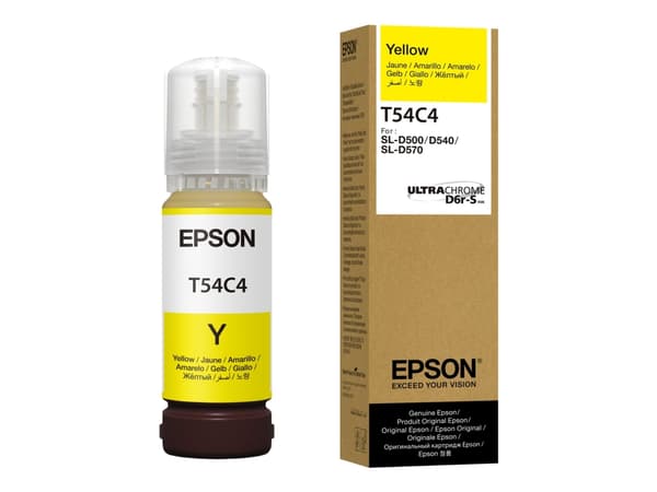 Epson T54C - Gul - original - boks - blekkrefill - for SURELAB D570 Professional Minilab, SL-D500