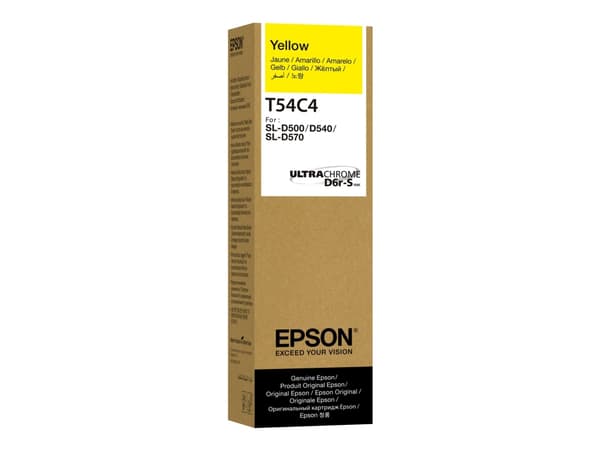 Epson T54C - Gul - original - boks - blekkrefill - for SURELAB D570 Professional Minilab, SL-D500