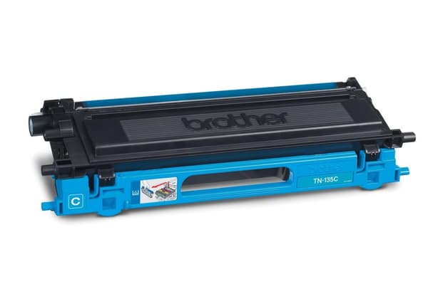 Brother TN135C - väriainekasetti - suuri riittoisuus - 1 x syaani - 4000 sivua (TN135C)
