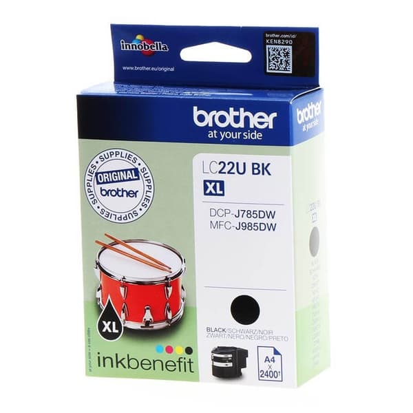 Brother Blekk LC22UBK LC-22U Svart