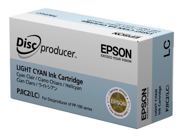 Epson Discproducer PJIC7(LC) - Ljus cyan - original - bläckpatron - för Discproducer PP-100, PP-100AP, PP-100II, PP-100IIBD, PP-100III, PP-100N, PP-1
