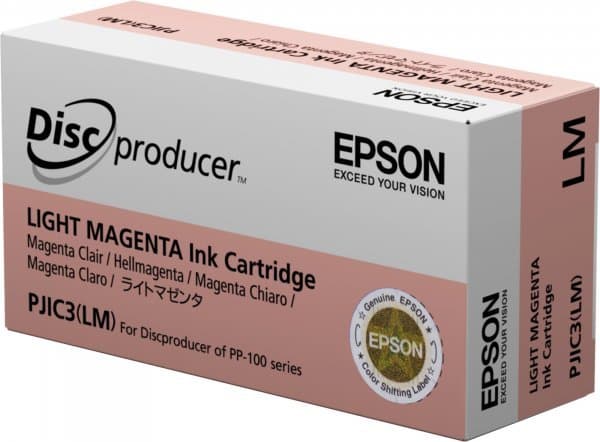 Epson Discproducer PJIC7(LM) - Lys magenta - original - blekkpatron - for Discproducer PP-100, PP-100AP, PP-100II, PP-100IIBD, PP-100III, PP-100N, PP