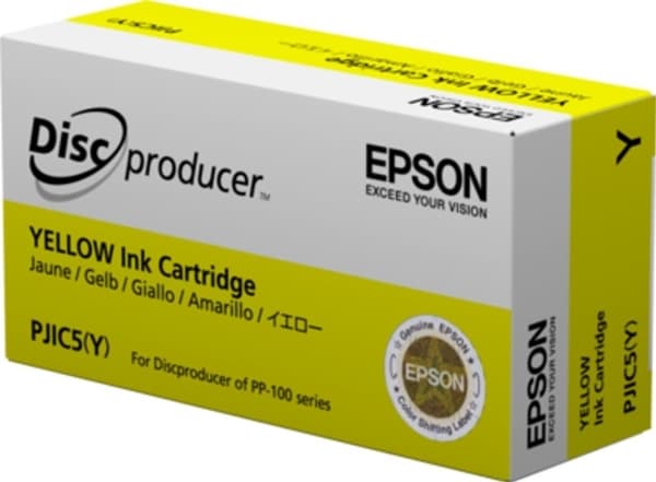 Epson Discproducer PJIC7(Y) - Gul - original - blekkpatron - for Discproducer PP-100, PP-100AP, PP-100II, PP-100IIBD, PP-100III, PP-100N, PP-100NII