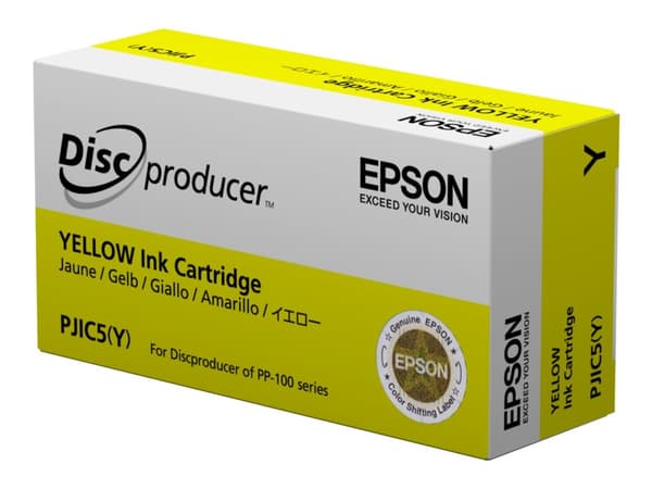 Epson Discproducer PJIC7(Y) - Gul - original - blekkpatron - for Discproducer PP-100, PP-100AP, PP-100II, PP-100IIBD, PP-100III, PP-100N, PP-100NII