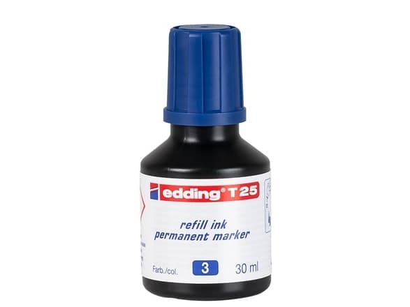 edding T 25 - Blekk - permanent - blå - 30 ml