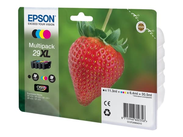 Epson 29XL Multipack - 4-pack - XL - svart, gul, cyan, magenta - original - bläckpatron - för Expression Home XP-235, 245, 247, 332, 335, 342, 345, 4