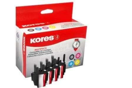 Kores G1524KIT, Pigmentbaserat bläck, Svart, Cyan, Magenta, Gul, Brother, Multi pack, DCP J525, LC-1240