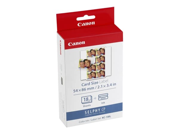 Canon KC-18IL - 17.3 x 22 mm skriverpatron / papirsett - for Canon SELPHY CP1000, CP1200, CP1300, CP1500, CP530, CP790, CP800, CP820, CP900, CP910