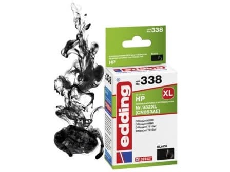 Edding EDD-338, Sort, Pigmentbasert blekk, 30 ml, 1093 sider