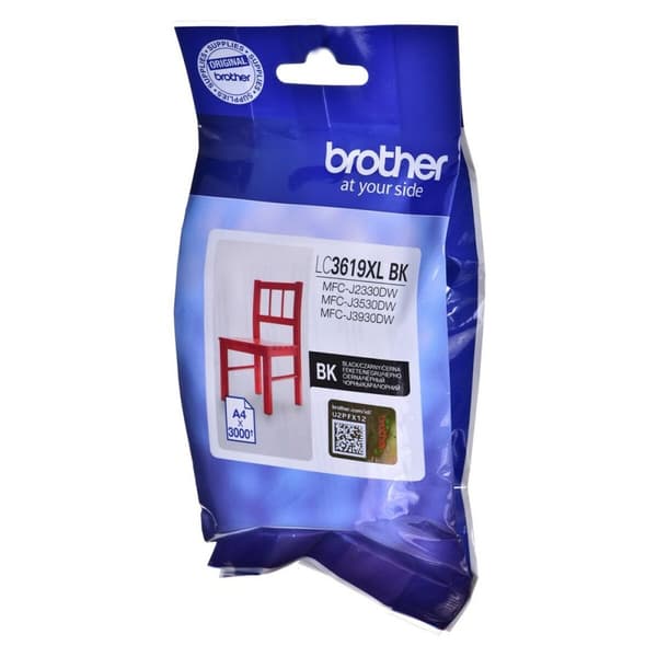 Original blækpatron Brother LC-3619XLBK Sort