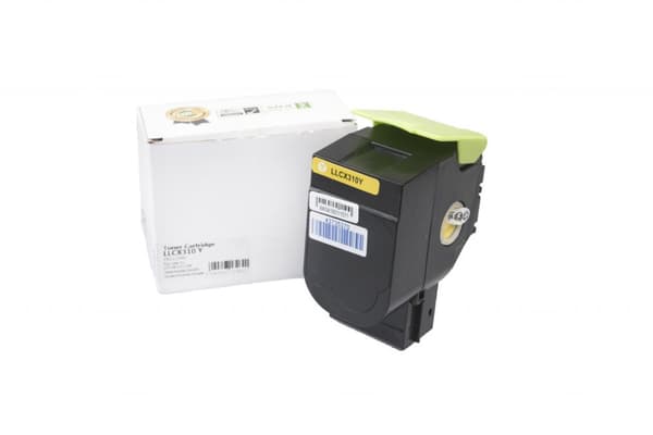 Lasertoner Lexmark 802SY 80C2SY0 - Gul (Utan Chip)