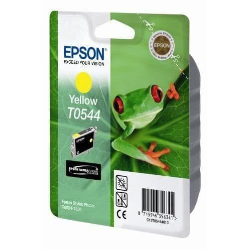 Epson T0544 gul bläckpatron för R800 R800r R1800 - Upp till 400 sidor - Paket med 1