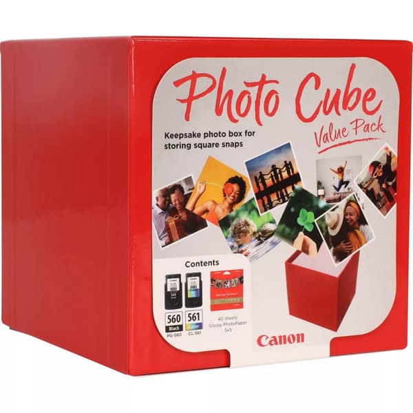 Canon PG-560/CL-561 Photo Value Pack - Blank - 0,27 mm - 2 styk - Farve (cyan, magenta, gul), pigmenteret sort - original - æske - blækbeholder / papi