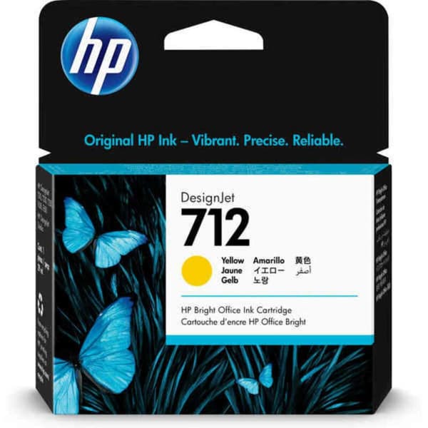 Originale Blekkpatroner HP 712 Gul