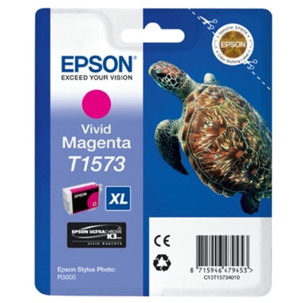 Epson T1573 XL Turtle Magenta bläckpatron