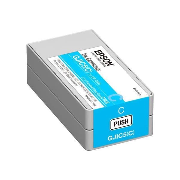 EPSON Cartridge GJIC5 - Cyan - För Colorworks GP-C831 och GP-M831