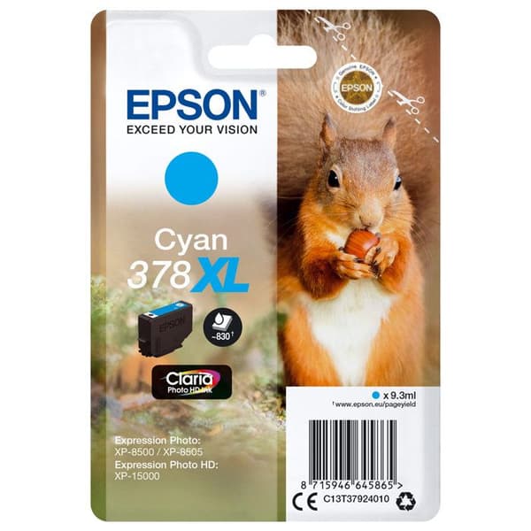 Original 378XL bläckpatron - EPSON - Cyan - Hög kapacitet