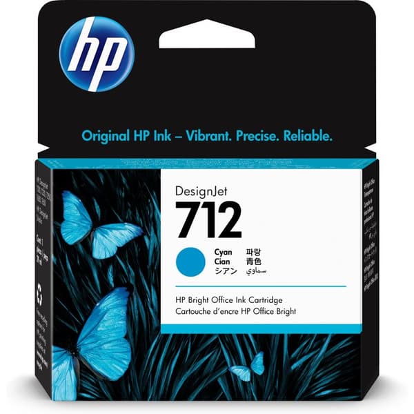HP 712 29ML CYAN Bläckpatron T630-T230 bläckpatron