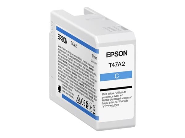 EPSON Singlepack Cyan T47A2 UltraChrome Singlepack Cyan T47A2 UltraChrome Pro 10 bläck 50ml