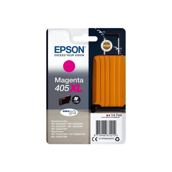 EPSON Singlepack Magenta 405XL DURABrite Singlepack Magenta 405XL DURABrite Ultra Ink