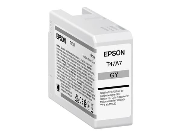 Bläckpatron - Epson - T47A7 - UltraChrome Pro - 50 ml - Grå