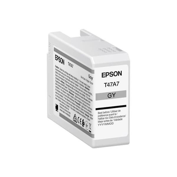 Bläckpatron - Epson - T47A7 - UltraChrome Pro - 50 ml - Grå