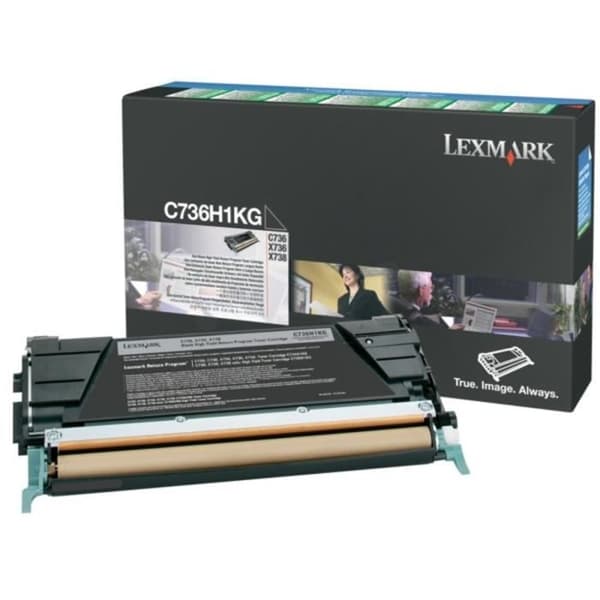 LEXMARK C736, X736, X738 Tonerkassett - Svart - Hög kapacitet 12 000 sidor