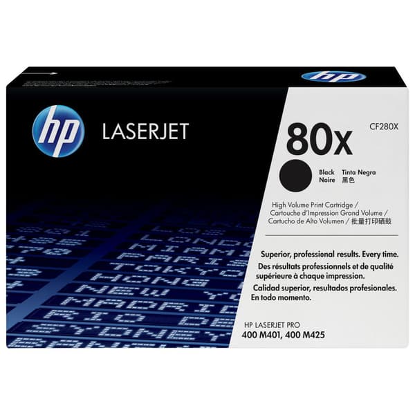HP 80X høy kapasitet svart original LaserJet-tonerkassett