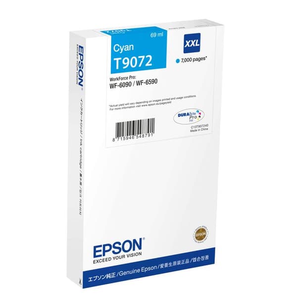 Cyan XXL bläckpatron för Epson WorkForce Pro - märket EPSON