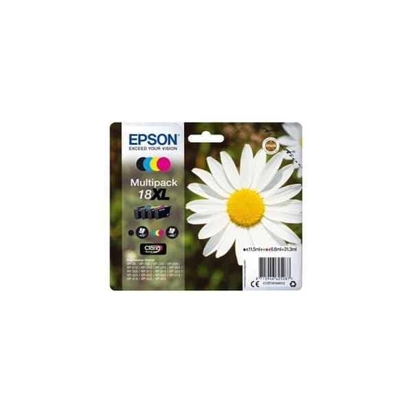 EPSON 18XL Multipack bläckpatron - Paket med 4 - XL - Svart, Gul, Cyan, Magenta