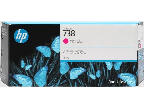HP 738 - 300 ml - magenta - original - DesignJet - bläckpatron - för DesignJet T950