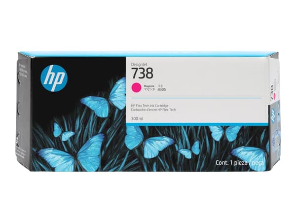 HP 738 - 300 ml - magenta - original - DesignJet - bläckpatron - för DesignJet T950