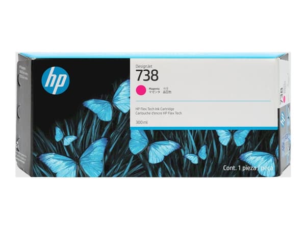HP 738 - 300 ml - magenta - original - DesignJet - bläckpatron - för DesignJet T950