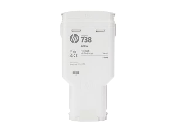 HP 738 - 300 ml - gul - original - DesignJet - blekkpatron - for DesignJet T950