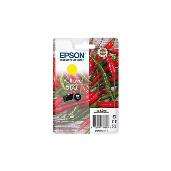 Bläckpatron 503 - Epson - Gul Chili - 3,3 ml - Original förbrukningsvara - Kompatibel med XP-5200